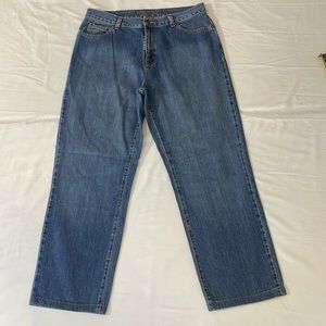 EDDIE BAUER WOMENS JEANS SIZE 14R, VERY GOOD PREOWNED CONDITION